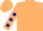 BEIGE,  DARK BLUE spots on sleeves