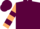 Maroon, Beige and Maroon hooped sleeves