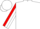 Navy, white 'kb', red and white stripe sleeves