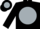 Black, black 'b' on silver ball