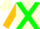 Ivory, green cross sashes, gold sleeves