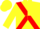 Yellow, red cross sashes, red and yellow quartered sleeves, yellow cap