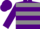 Purple, grey hoops