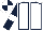 White, dark blue seams, dark blue sleeves, white armlets, white and dark blue quartered cap