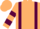 Beige, maroon braces & bars on slvs