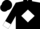 Black, 'f/v' on white diamond, white cuffs