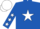 ROYAL BLUE, WHITE star, ROYAL BLUE sleeves, WHITE stars, WHITE cap