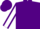 Purple, white sleeves, purple seams
