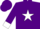 Purple, 's' on white star, white band and cuffs