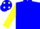 Blue, yellow dots, blue dots on yellow slvs