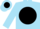 Sky blue, sky blue ''b'' on black ball