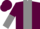 Maroon, grey panel, maroon & grey halved sleeves, maroon cap
