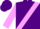 Purple, lilac sash and sleeves, purple cap