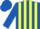 Royal blue & yellow stripes, royal blue cap
