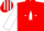 Red,white star,red stars&blue stripes on white sleeves