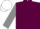 Garnet body, grey arms, white cap