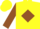 Yellow, brown diamond and sleeves