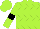 Lime green, black diamonds, lime green diamonds on black hoop on sleeves, lime green cap