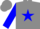 Gray, blue star 'mws'  on slvs