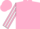 Shocking pink and white checks, striped sleeves, shocking pink cap, white peak