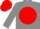 Grey, black 'nlg' on red ball, red cap
