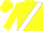 Yellow, white sash, white band on sleeves, yellow cap
