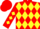 Red, black 'z's on yellow diamonds