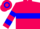 Hot pink, blue hoop
