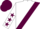 White, maroon sash, maroon stars on sleeves, maroon cap