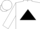 White, black triangle, white sleeves and cap