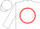 White, red circle, white 'hra' front & back