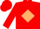 Red, tan diamond, red 'ccr'  tan and red  quarter sleeves