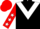 Black, white chevron, red sleeves, white stars, red cap