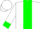 White, green shamrock 'jc 'green stripe, green cuffs
