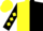 Yellow & black halved, black sleeves,yellow diamonds