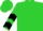 Lime, black 'egs', black chevrons on sleeves