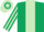 DARK GREEN, LIGHT GREEN stripe, striped sleeves, hooped cap