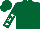 Dark green, white stars on sleeves
