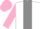 White, grey stripe, pink sleeves and cap
