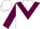 WHITE, maroon chevron, maroon sleeves, white armlet, white cap