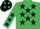 Emerald Green, Black stars