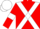 Red, white cross belts, red sleeves, white armlets and cap