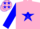 Pink, blue star, pink stars on blue slvs
