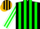 Black, gold shield, black horse emblem, 'ms' racing team, red white & green stripes