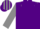 Purple, grey epaulets, purple stripes on grey sleeves