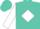 Turquoise, white diamond lw, white sleeves, turquoise /diamonds