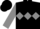 Black,  gray diamond hoop,  gray diamond hoop on slvs