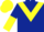 Dark Blue Body, Yellow Chevron, Dark Blue & yellow Halved sleeves, Yellow Cap