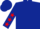 Dark blue, red stars on sleeves