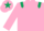 Pink, Dark Green epaulets and star on cap